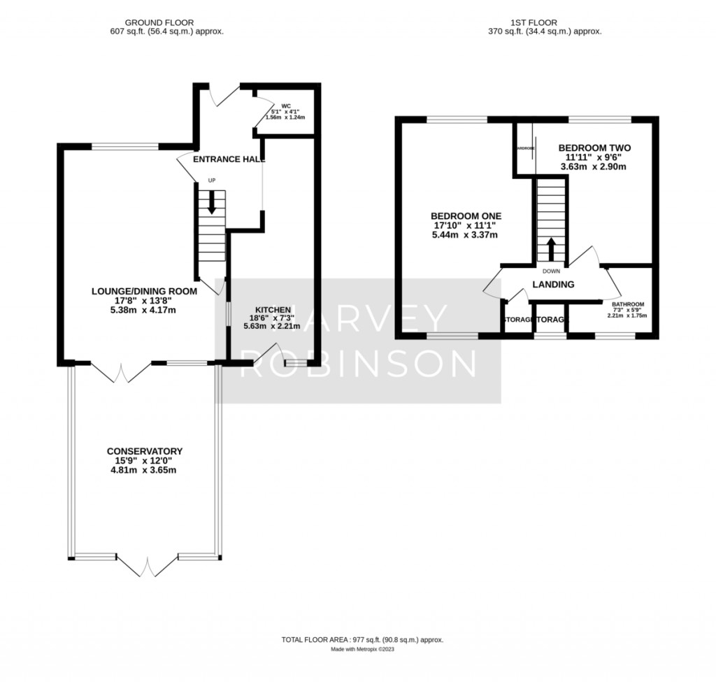 Floorplans For Bedford Avenue, Wyton On The Hill