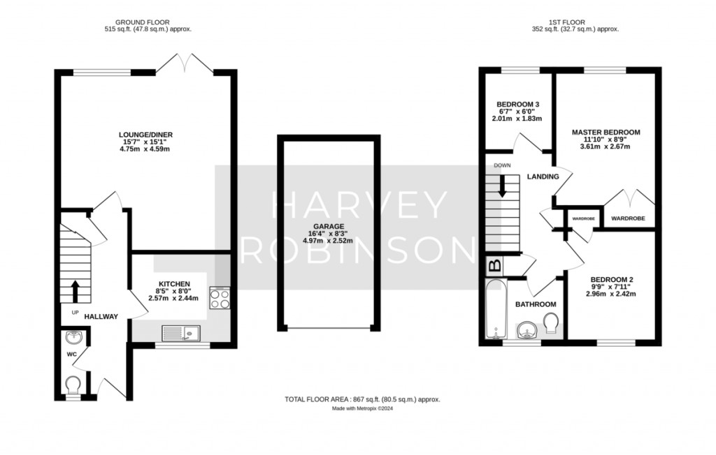 Floorplans For Carisbrooke Way, Eynesbury