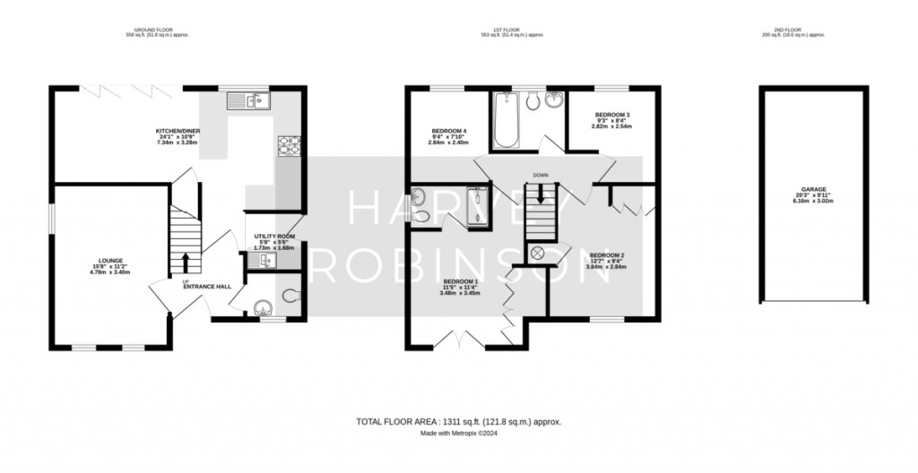 Floorplans For Wilcox Drive, St. Neots