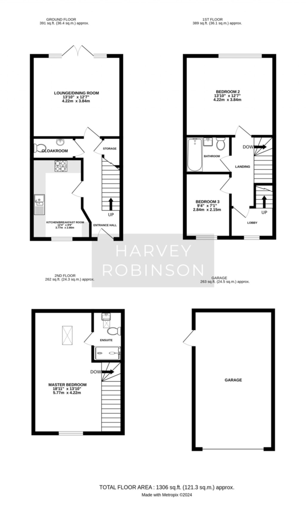 Floorplans For Novello Drive, Biggleswade