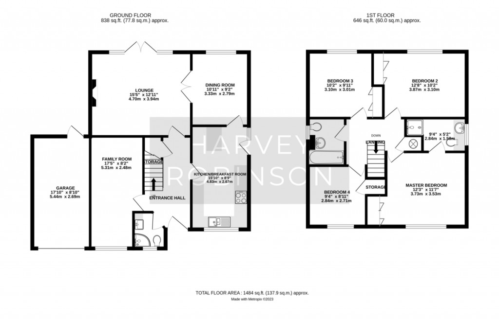 Floorplans For Manor Grove, St. Neots