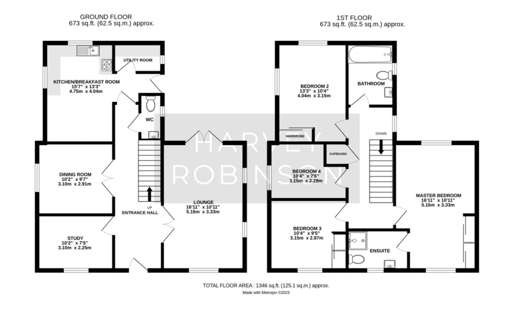 Floorplans For Christie Drive, Huntingdon