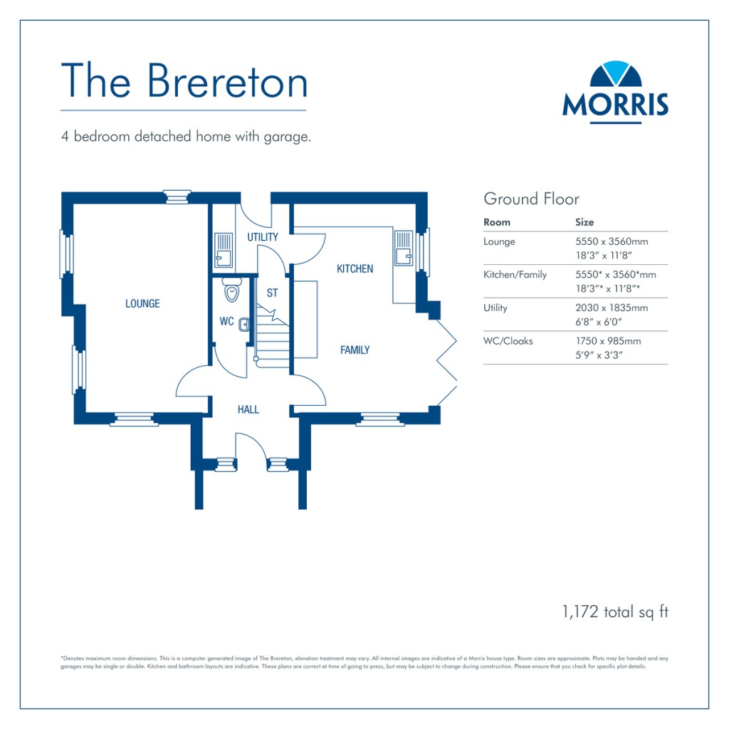 Floorplans For Carnaile Road, Alconbury Weald