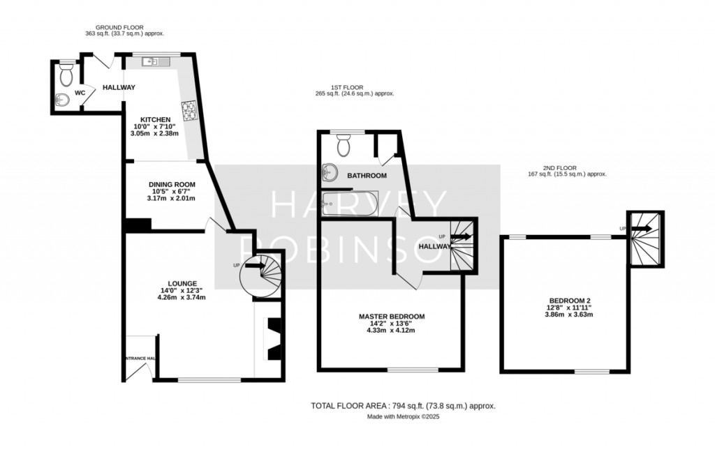 Floorplans For High Street, Huntingdon