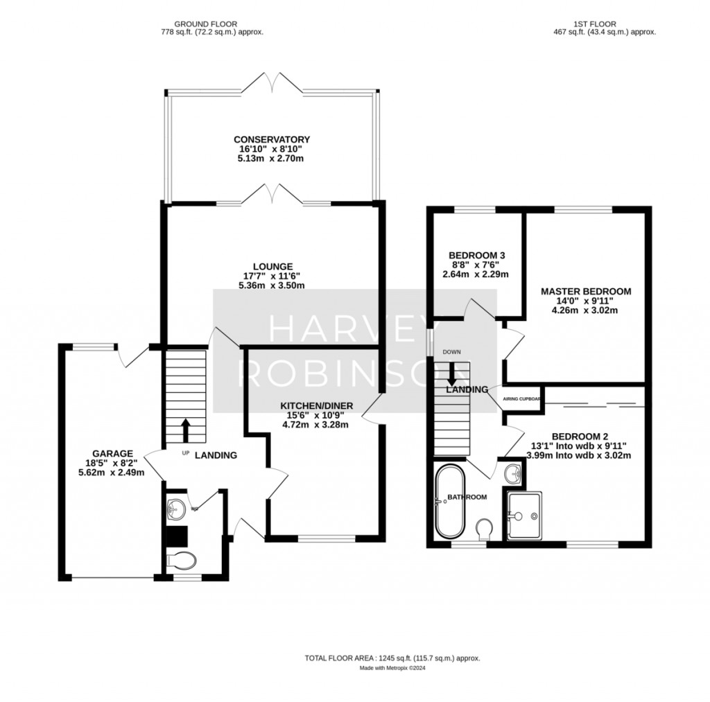 Floorplans For Eaton Ford, St. Neots, St Neots