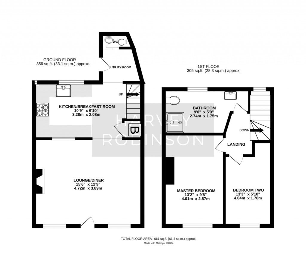 Floorplans For High Street, Huntingdon