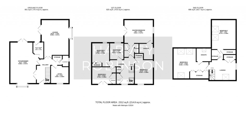 Floorplans For Knights Way, St. Ives