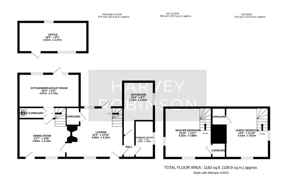 Floorplans For Great Paxton, St. Neots, St Neots