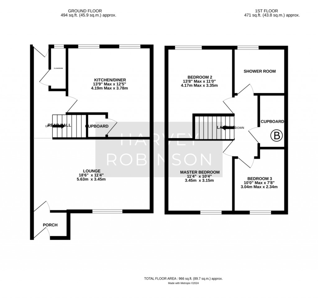 Floorplans For Queens Gardens, Eaton Socon