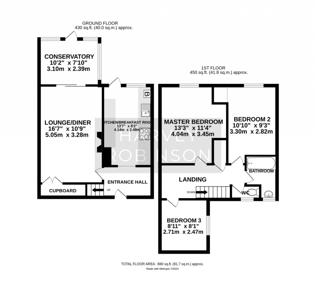 Floorplans For Armstrong Court, Huntingdon