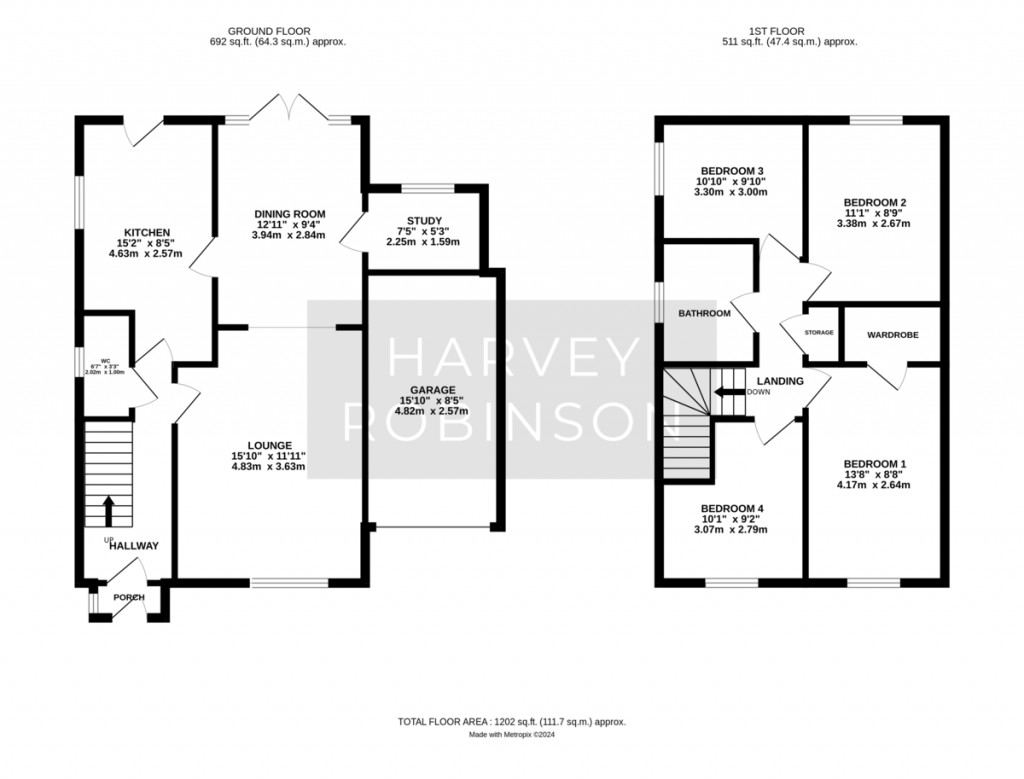 Floorplans For Fen Drayton, Cambridgeshire