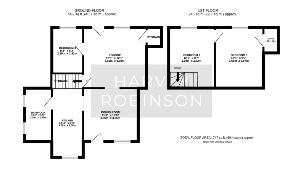 Floorplans For Hilton, Huntingdon