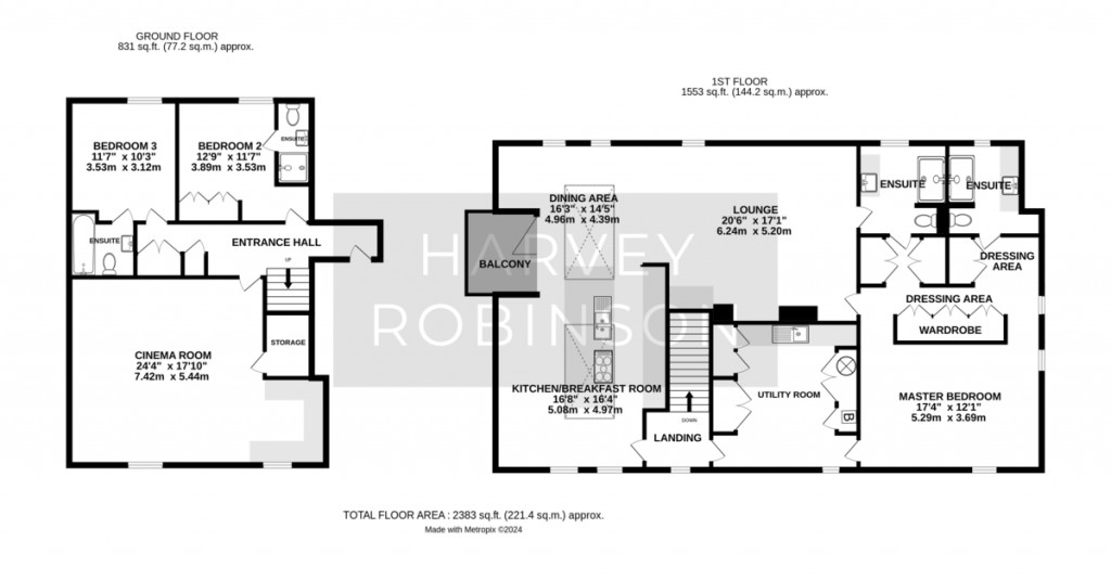 Floorplans For The Grange, High Street, Brampton