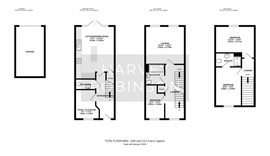 Floorplans For Planets Way, Biggleswade