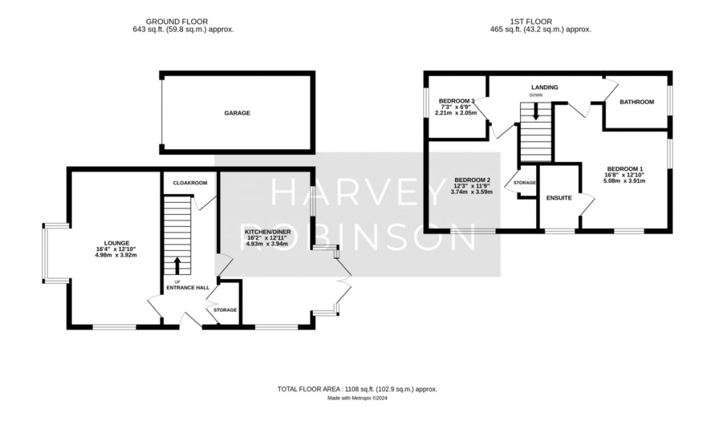 Floorplans For Knights Way, St Ives