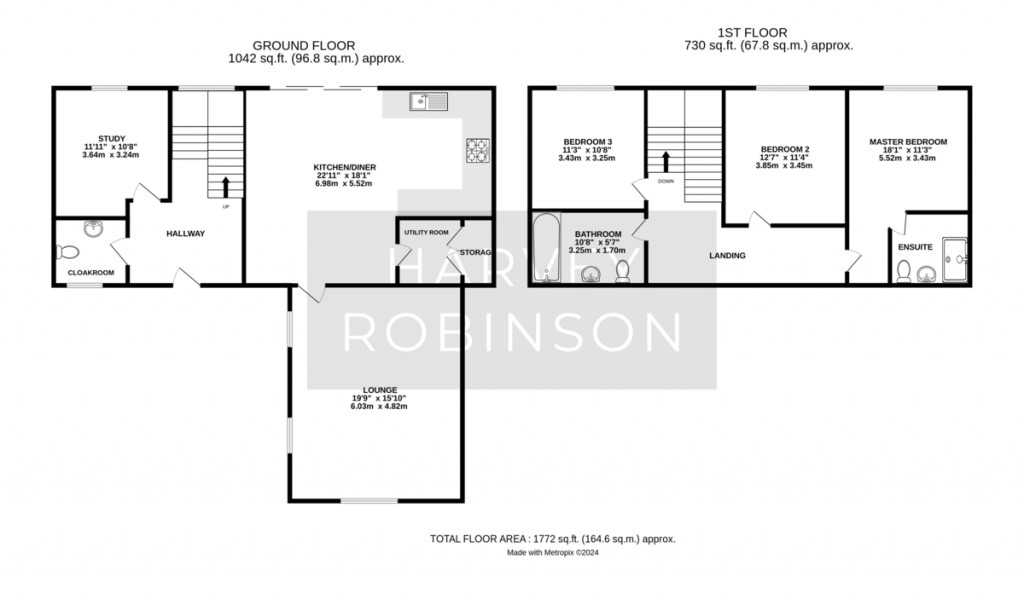 Floorplans For Coppingford Road, Sawtry