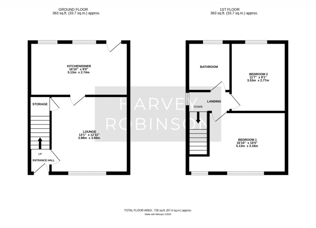 Floorplans For Darford, Earith