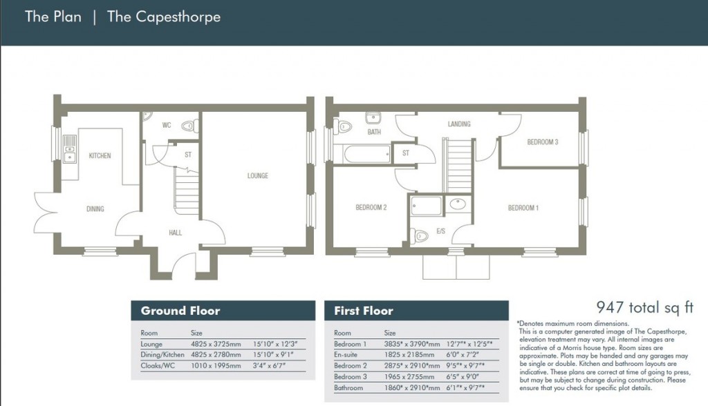 Floorplans For Alconbury Weald, Huntingdon